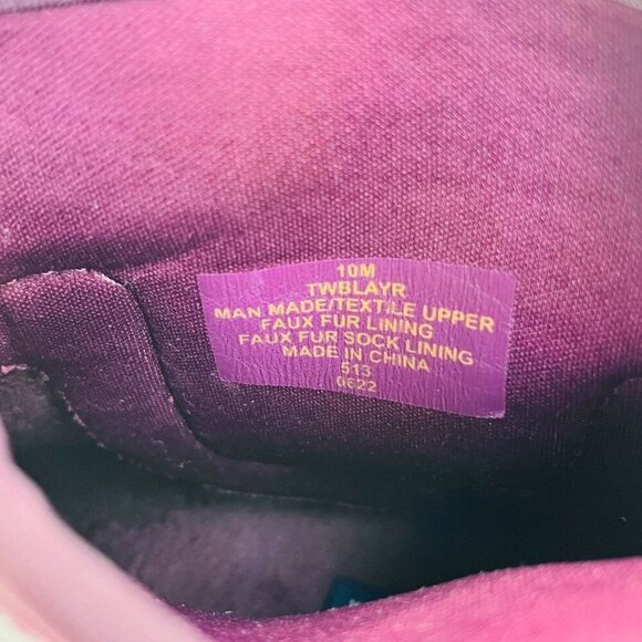 Tommy Hilfiger Women's Blayr Rain Boot Size 10 Burgundy Waterproof Pull On Ankle - Picture 9 of 11